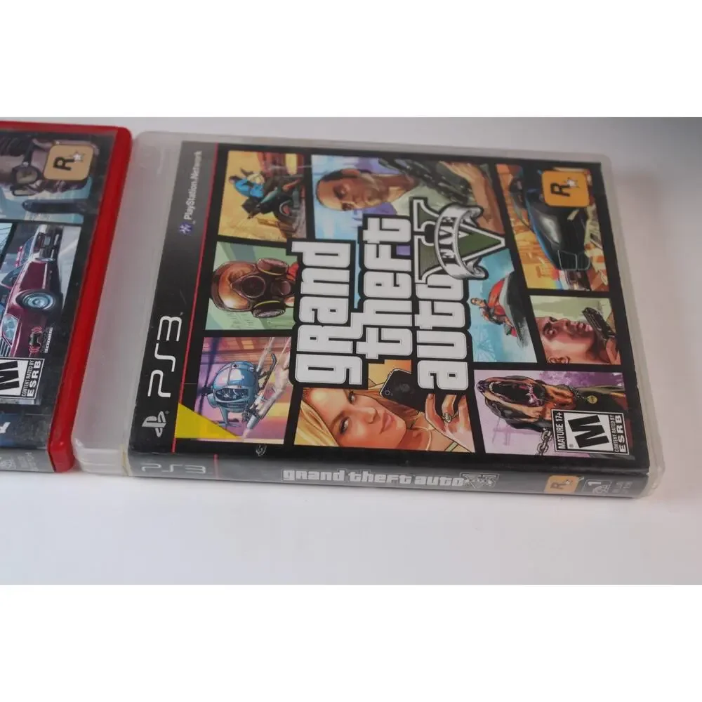 2 games: Grand Theft Auto IV + V (Sony Playstation 3, PS3) Authentic, tested
